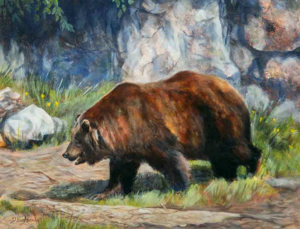 Beary Hunting by Debbie Hughbanks Ceramic Accent & Decor Tile DHA002AT