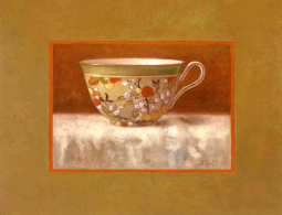 Tea for One by Frances Poole Ceramic Accent & Decor Tile FPA013AT