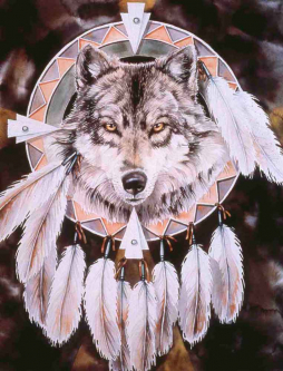 Spirit of the Wolf by Jan Taylor Ceramic Accent & Decor Tile JTA026AT