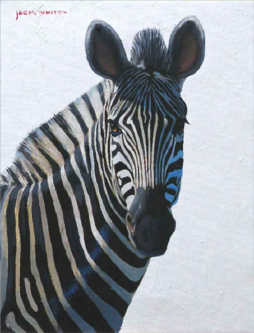 Zebra by Jack White Ceramic Accent & Decor Tile JWA029AT