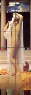 The Bath of Psyche by Lord Frederick Leighton Ceramic Tile Mural LFL007