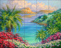 Still Waters by Mikki Senkarik Ceramic Tile Mural MSA304