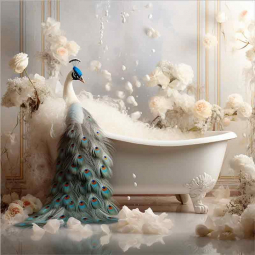 Bathing Delight 53 by Lazar Studio Ceramic Accent & Decor Tile OB-LAZ07-52AT