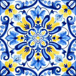 Adornments 3 by Roozbeh Bahramali Floor Tile Mural OB-ROZ391