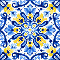 Adornments 3 by Roozbeh Bahramali Ceramic Accent & Decor Tile OB-ROZ391AT
