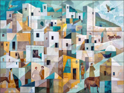 Andean 2 by Ray Powers Ceramic Tile Mural OB-RPA2359