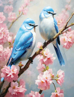 Chinese Songbirds 4 by Ray Powers Ceramic Accent & Decor Tile OB-RPA249AT