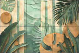 Jungle Fever, One by Steve Hunziker Ceramic Tile Mural OB-SH1879