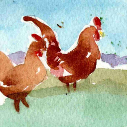 Prime Roosters by Wilder Rich Ceramic Accent & Decor Tile OB-WR020AT