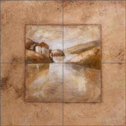 Millpond I by Wilder Rich Ceramic Tile Mural OB-WR3040