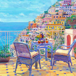 Amalfi, Italy by Mayumi Ohno Ceramic Accent & Decor Tile POV-MO001AT