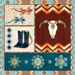 Southwest Junction 1 by Aurelia Manouvrier Floor Tile Art CCI-AM-SJ01AT