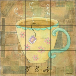 Hot Drinks: Tea by Bridget McKenna Ceramic Tile Mural - CCI-BRI081