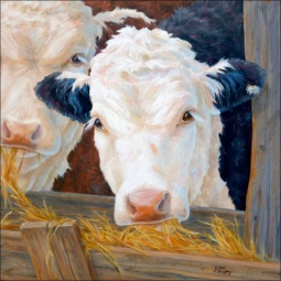 Feeding Time by Linda Elliott Ceramic Accent & Decor Tile - CCI-LE241AT