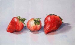 Berry Sweet by Diane Hughbanks Ceramic Tile Mural DHA039