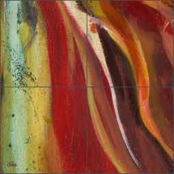 Abstract 1 by Ginger Cook Ceramic Tile Mural - GCS067