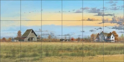 Country Living by Mike Brown Ceramic Tile Mural MBA031