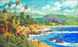 In Love with Laguna by Robin Wethe Altman Ceramic Tile Mural RWA032